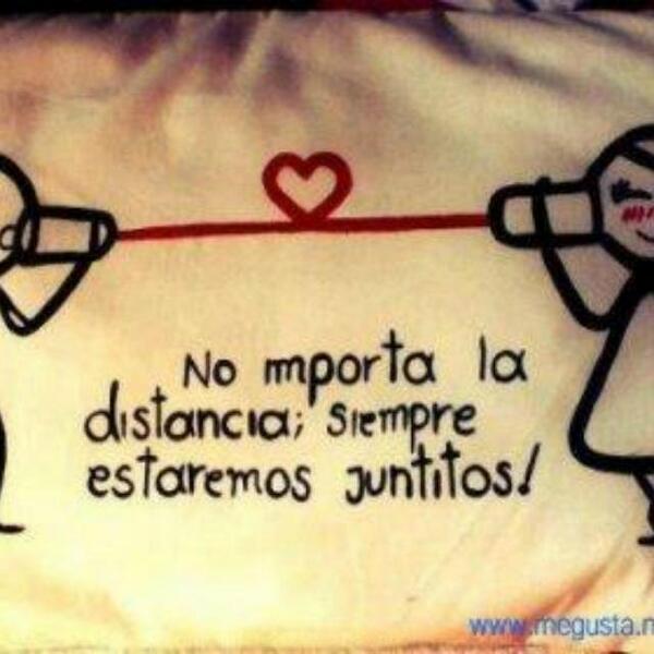 Fachuf's tweet photo. La distancia no es motivo de olvido! Estando lejos estas tan cerca! ;) http://t.co/XdBhvrEPQa