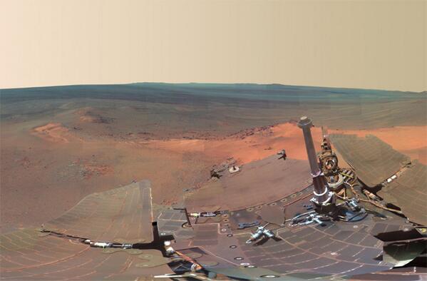 Fabric_of_Space's tweet image. Mars Rover Opportunity Finds Life-Friendly Niche a-eng.in/1g5d4im by @Free_Space #MER10 #10YrsOnMars