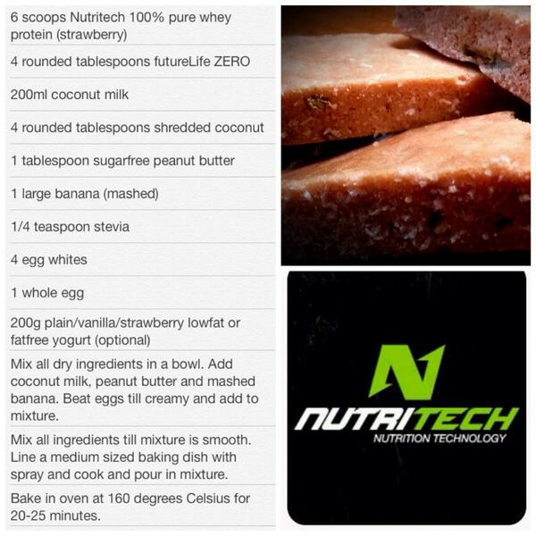chelsea_hornby's tweet photo. @chaddrake1 @NutriTechTWTR @futurelifeza @CHROMESA Recipe for #Nutritech Strawberry Pure Whey protein bars! #protein http://t.co/hZ8gTtghF0
