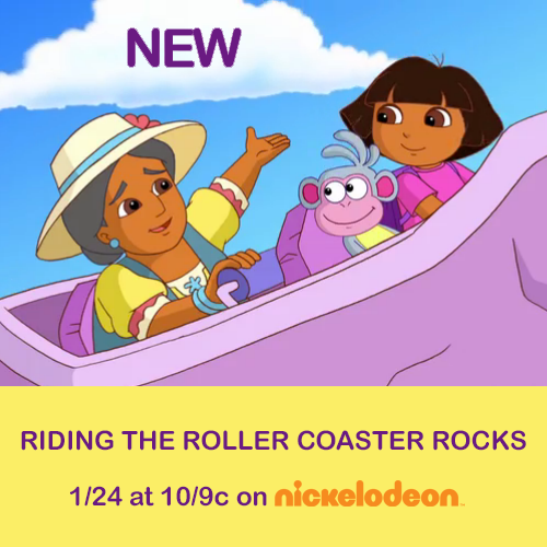 nickjr's tweet photo. Watch Dora and Boots rise to the top (of the roller coaster!) Friday at 10/9c on Nick. http://t.co/GVu9u9xOnd