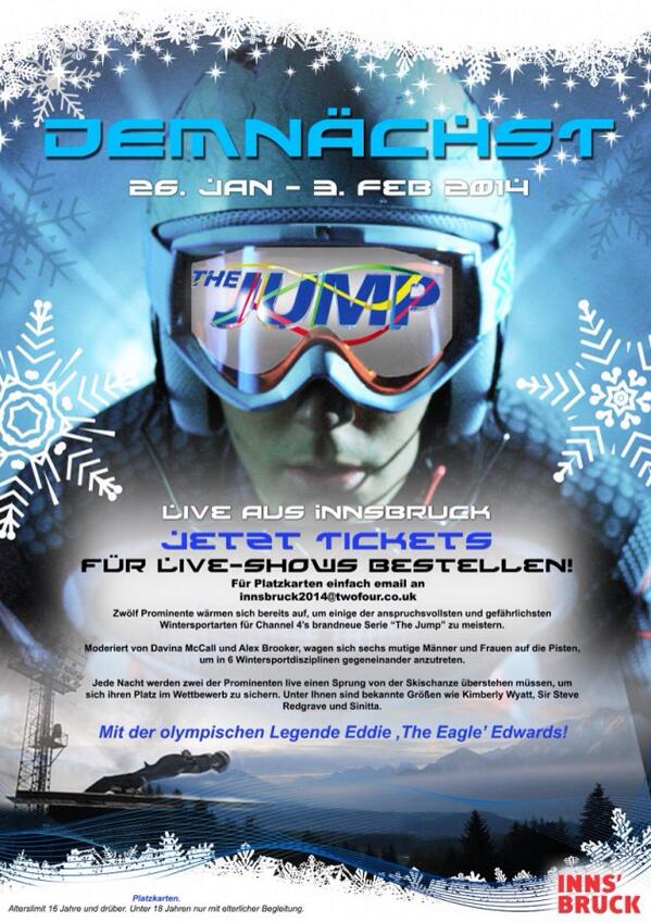 #Innsbruck awaiting #Redgrave, #Sinitta, #Nicky, #Melissa, #Amy and other celebrities for their #TheJump <a href="/Channel4/">Channel 4</a>