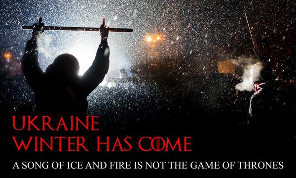 #UKRAINE WINTER HAS COMЕ <a href="/HBO/">HBO</a> <a href="/GameOfThrones/">Game of Thrones</a> #gameofthrones #євромайдан #Євромайдан #euromaidan