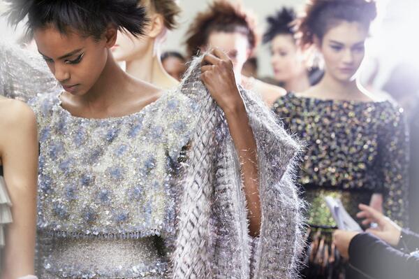 Backstage at the Grand Palais for the Spring-Summer 2014 #CHANEL #HauteCouture show. More on chanel-news.com