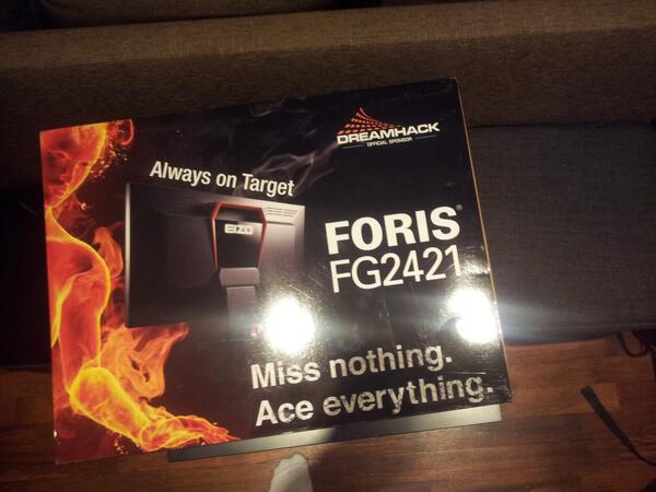 vallutaja's tweet image. Just got kitted out by the awesome @EIZO_Global FORIS FG2421 official monitor for @DreamHack! #240hz @FNATIC @cArnCS