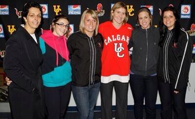 uofcsels's tweet photo. Congrats @wick_22 #flagbearer #Sochi2014 http://t.co/4fkDNttjzD