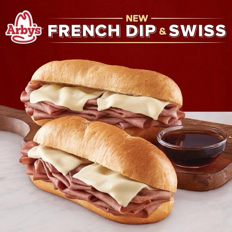 Arby's on Twitter "Freshly sliced roast beef, Swiss cheese, and au jus