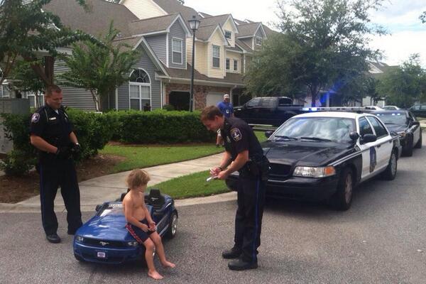 Photo of Justin Bieber getting pulled over last night..
