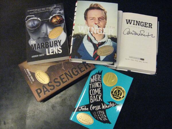 ubookstoresea's tweet image. Thanks so much to .@marburyjack &amp;amp; .@corey_whaley for stopping by to sign books! #YA #wi9