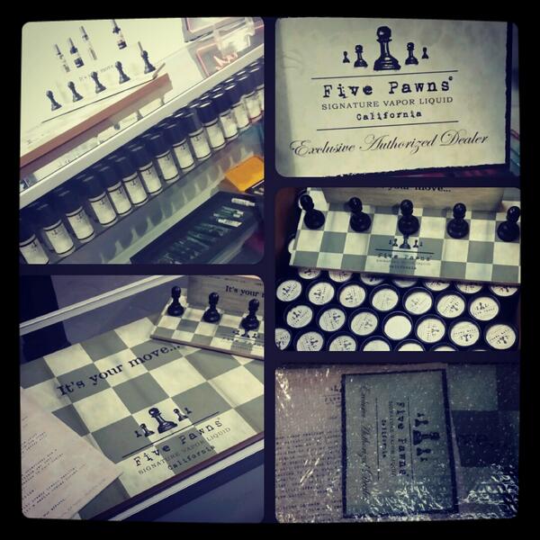 Now an authorized seller of <a href="/FivePawns/">Five Pawns</a> !! Woo hoo!!! #vape