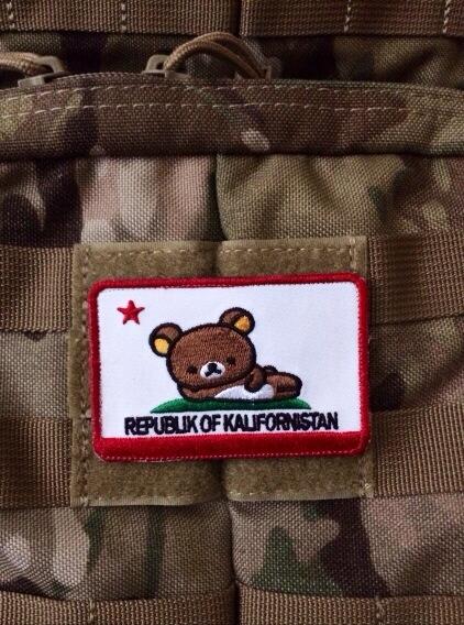 SpotGideon's tweet image. My CA state flag patch came in so now I can show my pride. #kindasorta