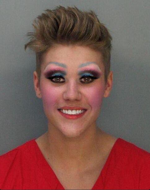 Bieber Cyrus #lol #wtf #biebermakeup #bieberismiley #biebercyrus