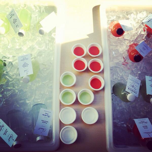 WeGoFair's tweet image. 100% organic and local cold pressed juice by @ThistleCo  // So amazingly refreshing.