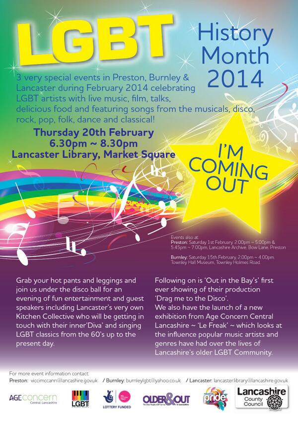 Event happening in #Lancaster for #LGBTHistoryMonth February 2014! #lgbt