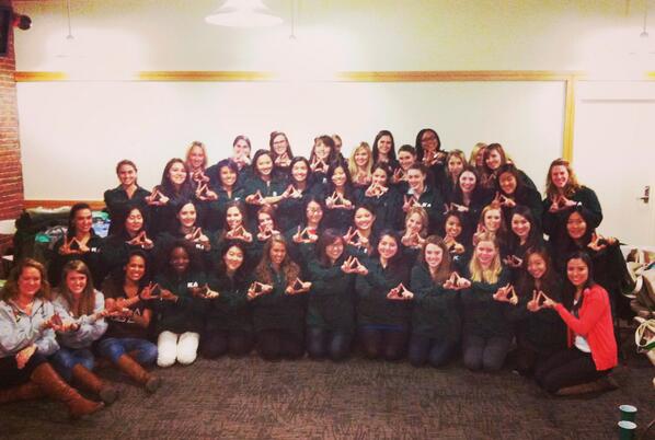 KDatBrown's tweet photo. #tbt to our first bid day, almost a year ago. Don't forget to sign up for recruitment! http://t.co/7dT2PcwUB1 http://t.co/bYXJTGdYjC