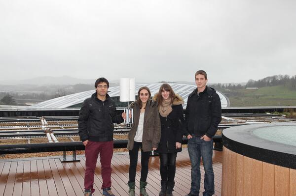 MU_Ekoing's tweet image. Iker Baz, Oihane Marroquín, Urtzi Mata eta Maider Navas #mu #ekoingeniaritza