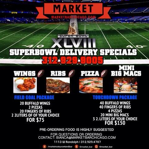 Let us bring the food to you! We will deliver food to your Super Bowl party! #delivery #FoodSpecials #pizza #wings