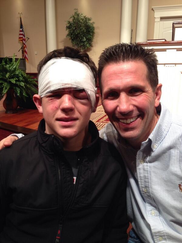 6 boys-1 tube-big hill-Nephew Jeff was bottom man-11 stitches later! #SnowCampWarStory #toughdude