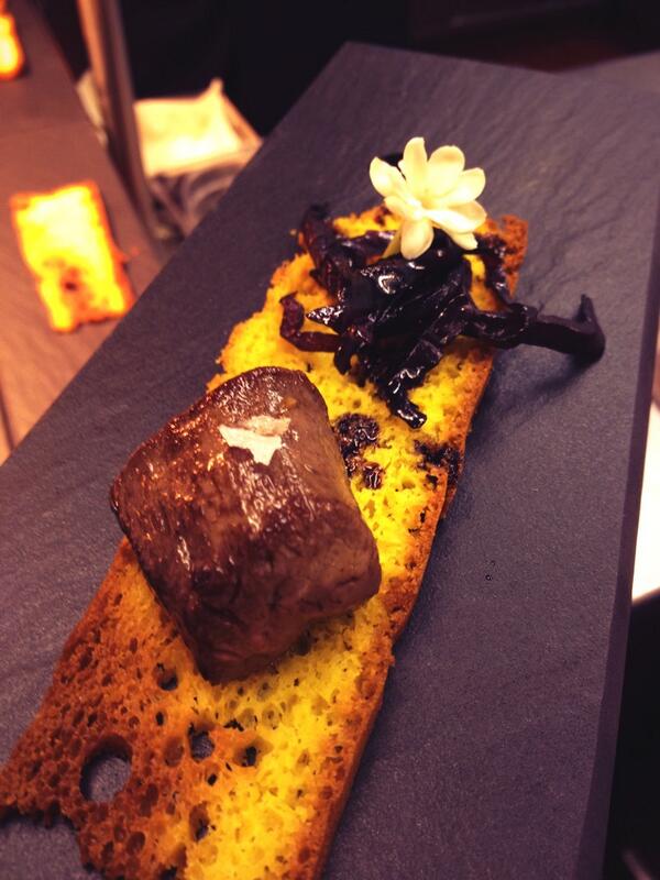 fabiogroppi's tweet photo. Filetto di capriolo pan di zucca e agretti rossi http://t.co/nqcAs2PuZP