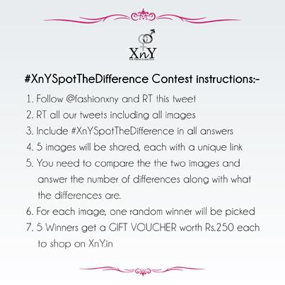 fashionXnY's tweet photo. #XnYSpotTheDifference #Contest Read the instructions carefully! Please RT.. :) http://t.co/FUNV4r5FYX