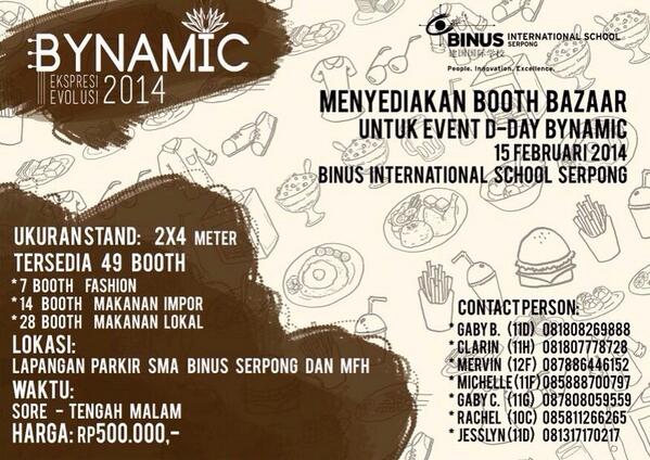 BynamicFest's tweet photo. Ini nih bagi kalian yg punya usaha dan barangnya pengen dipamerin/dijual pas acara kita, kita nyediain booth lho! http://t.co/OumQdnUkAm