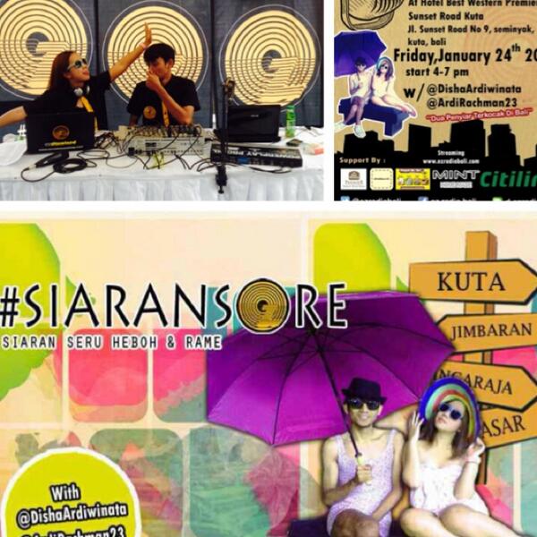 PR_OZBALI's tweet photo. Siaran SORE mendarat @ Hotel Best Western Premier Sunset Road @ozradiobali http://t.co/YDBQMl3J5O