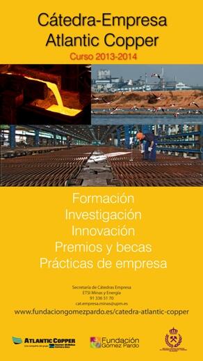 #Cátedra- Empresa Atlantic Copper <a href="/ETSIMINAS_UPM/">seenechka</a> <a href="/La_UPM/">Universidad Politécnica de Madrid</a> Nuevas oportunidades +Información en: goo.gl/BTRZVt