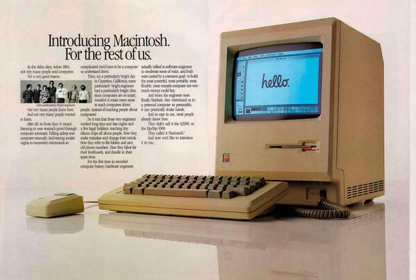 ugedafita's tweet photo. ¡Feliz cumpleaños #macintosh!
#mac30th http://t.co/tco3cU4NWW