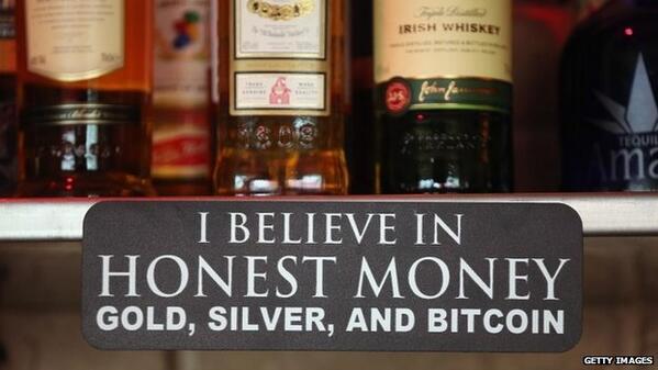 CryptoInPics's tweet photo. Pub in Berlin believes in honest money. #bitcoin http://t.co/Ko227GuBjw