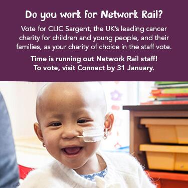 YLvsCancer's tweet image. Work for @networkrail? Please choose CLIC Sargent as your #charityofchoice in the staff vote.