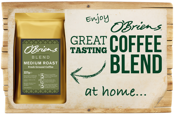 OBsCastlebar's tweet photo. We now sell bags of coffee so you can have delicious O' Brien's Coffee at home. Bags are €5.95 #OBriensCoffee #coffee http://t.co/0BgMcjSIiw