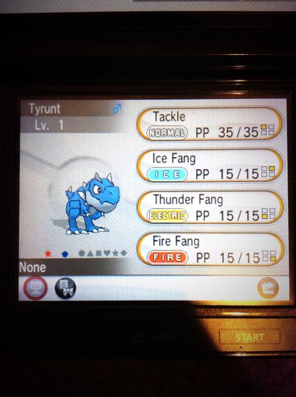 PokemonFellow's tweet photo. New giveaway, Rt and follow for a chance to win a shiny tyrunt! http://t.co/IZaiAbzkr0