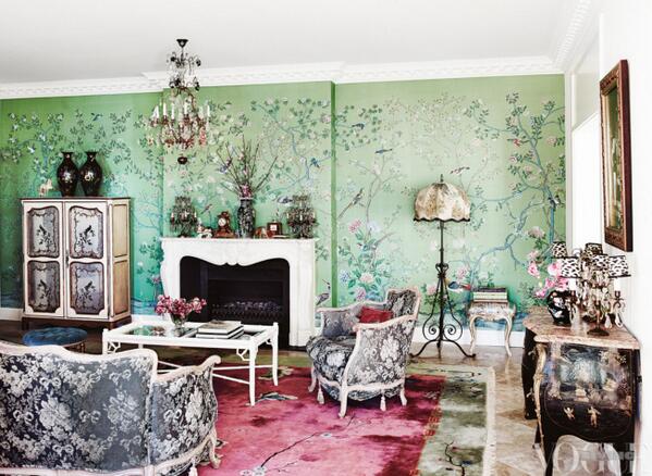 hoipoco's tweet image. Reminds me of Anna Sui clothes: an Australian fashion designer does boldly floral interiors: curbed.cc/1iufwiL http://t.co/3gHXEgjVhH”
