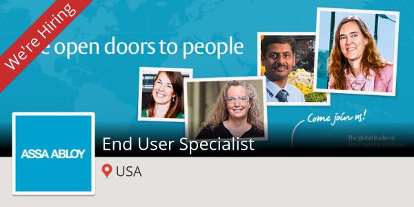 ASSAABLOYAMERIC's tweet photo. ASSA ABLOY: End User Specialist (USA) http://t.co/2bpFddK09w #Job http://t.co/mkLDOk3iZE