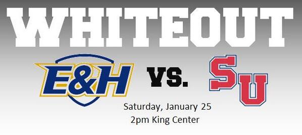 GoWasps's tweet photo. WHITEOUT at tomorrow's @EHCMBB vs. Shenandoah. Free shirts and koozies, while supplies last. http://t.co/BlwHAmtRud