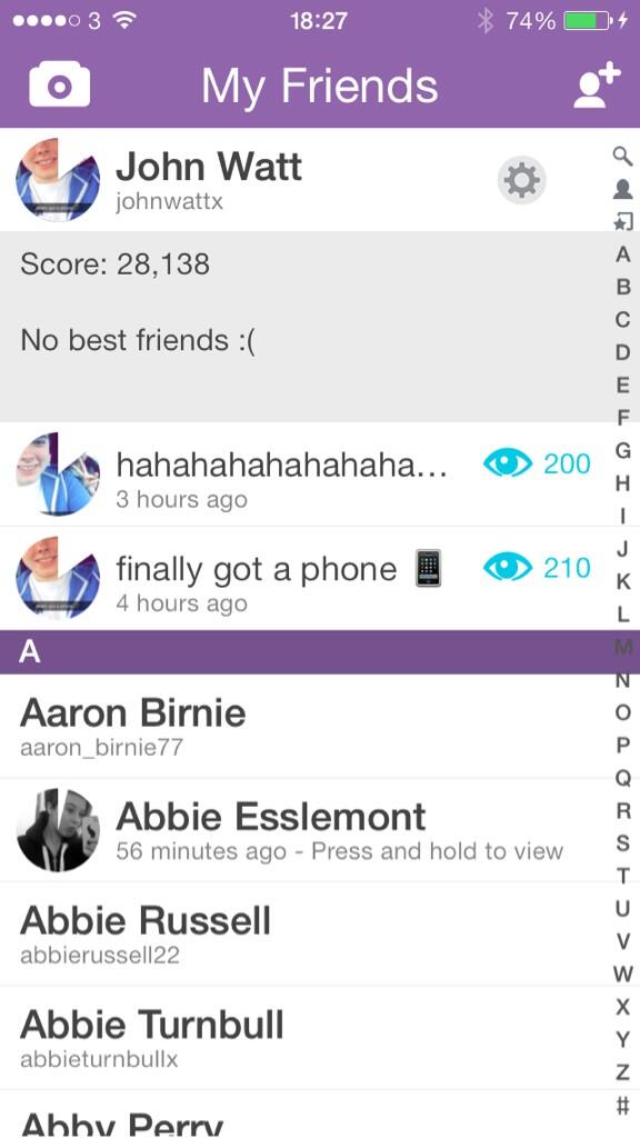 JohnWatt_'s tweet image. depressing I&apos;ve nae got nae best friends on snapchat 😰 #addmi #johnwattx