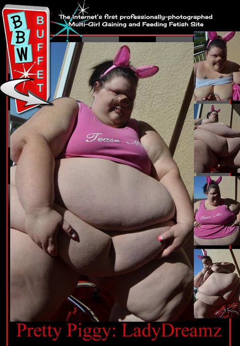 550 lb Porky Pretty Piggy @LadyDreamzz is hot & fat this week at http://t.co/TBFnGYwYwo #PiggyPlay #SSBBW