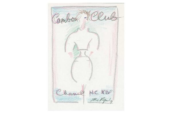 Sketch by Karl Lagerfeld from the Spring-Summer 2014 #HauteCouture #CHANEL collection