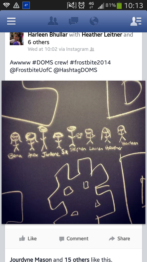 HashtagDOMS's tweet photo. Wooooo #DOMS crew with 10 non team likes! #theyonlylikeusforourDOMS http://t.co/1UYWOrfeFI