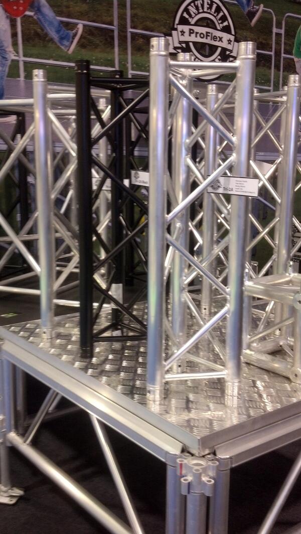 intellistage's tweet image. It's #NAMM2014 day 2 did you see we have truss now?