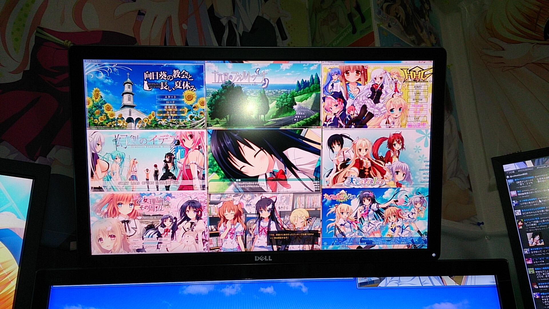 せれっしょん on X: 4kモニタ、エロゲが9個並べられるwwwwwww http:t.co7kLaeiVkTO  X