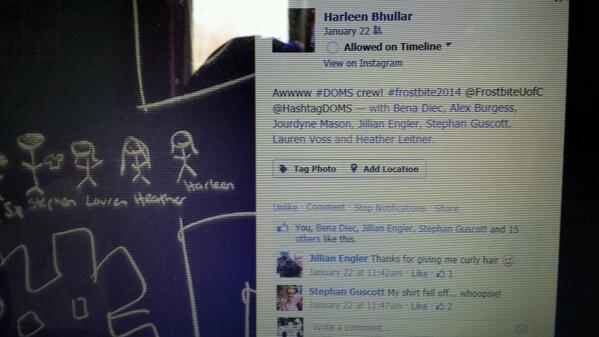 HashtagDOMS's tweet photo. @FrostbiteUofC more last min Facebook likes http://t.co/xIXM8rRDda