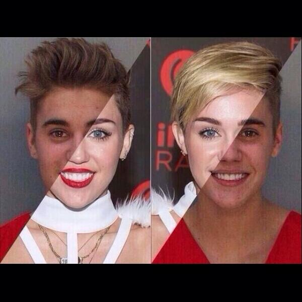 I present to you Miley Bieber  thegifspot.com