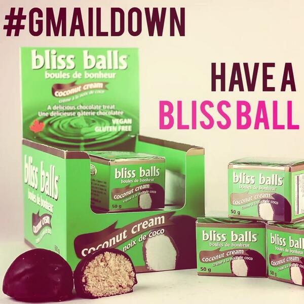Blissballs's tweet photo. #gmaildown have a #blissball http://t.co/sHwknCuPvy
