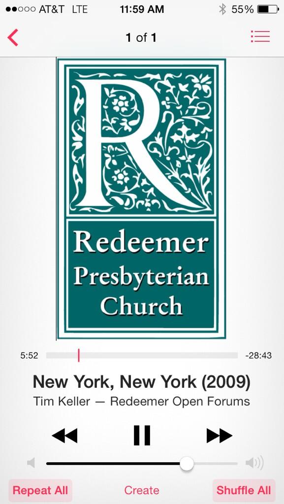 Teaching on being the people of God in the city again. One of my fav lectures on subject of cities by <a href="/timkellernyc/">Timothy Keller (1950-2023)</a>