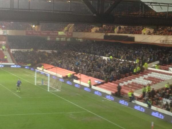 Awaydays23's tweet photo. Preston North End at Nottingham Forest tonight #PNE #PNEFC #FACUP http://t.co/KiRQDMVCi5