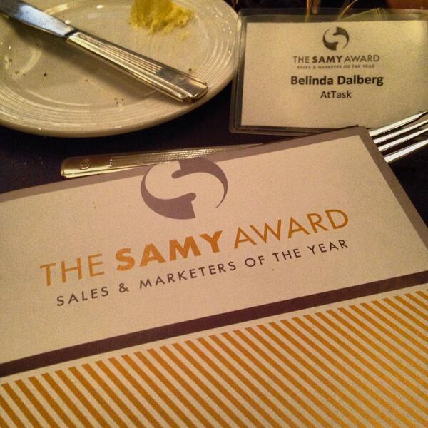 Belindadalberg's tweet image. Honored to be celebrating @AtTask Sales Leader @fmaylett for all he does to further the profession. #attask