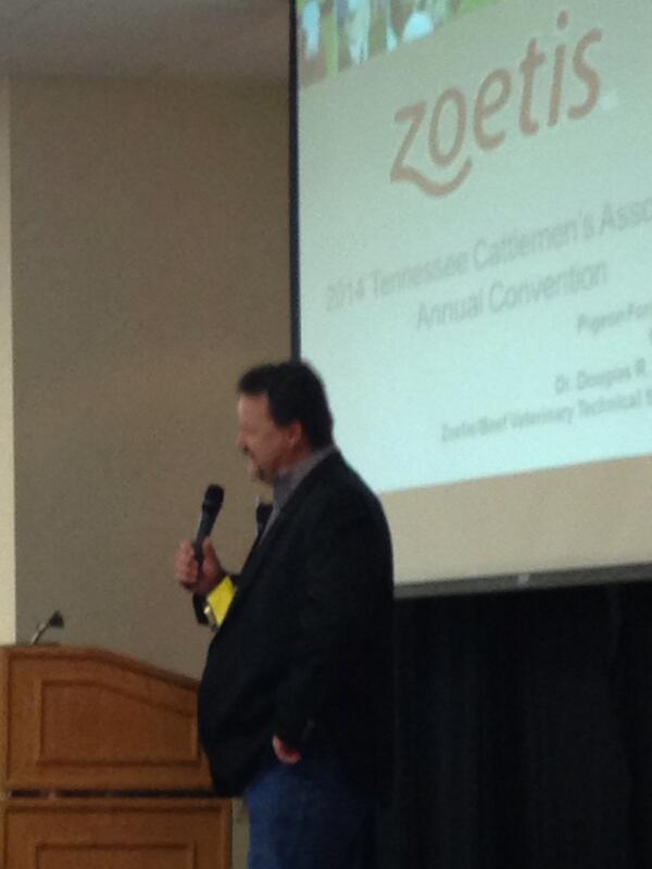 ProactiveDiag's tweet image. Dr. Hilbig speaking to TN Cattlemen about cattle health. #cattle #beef