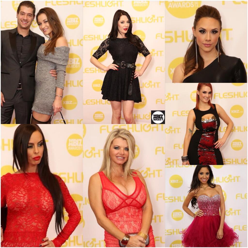 Porn stars in attire