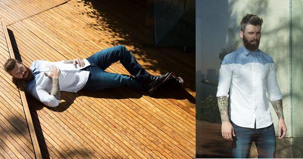 LEVIS's tweet photo. Spring Collection Example A: Outwest Shirt and 501 Double Color 5-pocket jean. Shop the look>http://t.co/9X6XdV0Rl1 http://t.co/P5xeggaDIO
