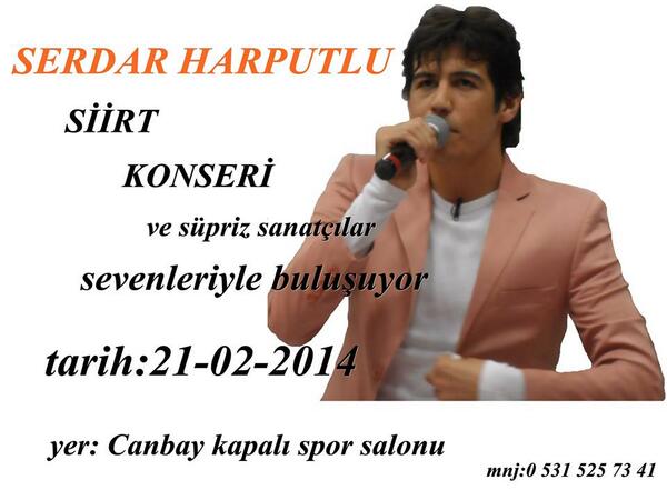 serdarharputlu1's tweet photo. Tüm sevenlerimizi bekliyoruz..... http://t.co/vwnjDdTubT